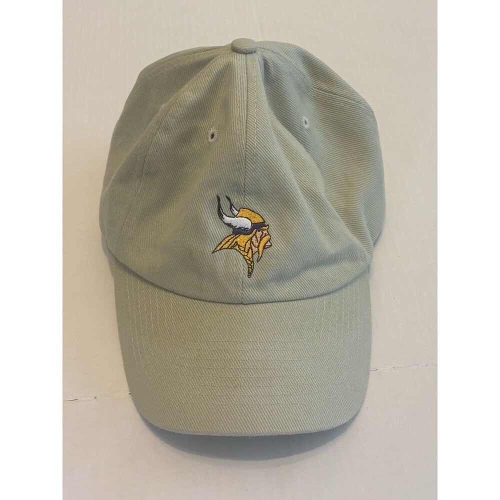 Vintage NFL Minnesota Vikings Adjustable Hat Beige Football Officially Licensed